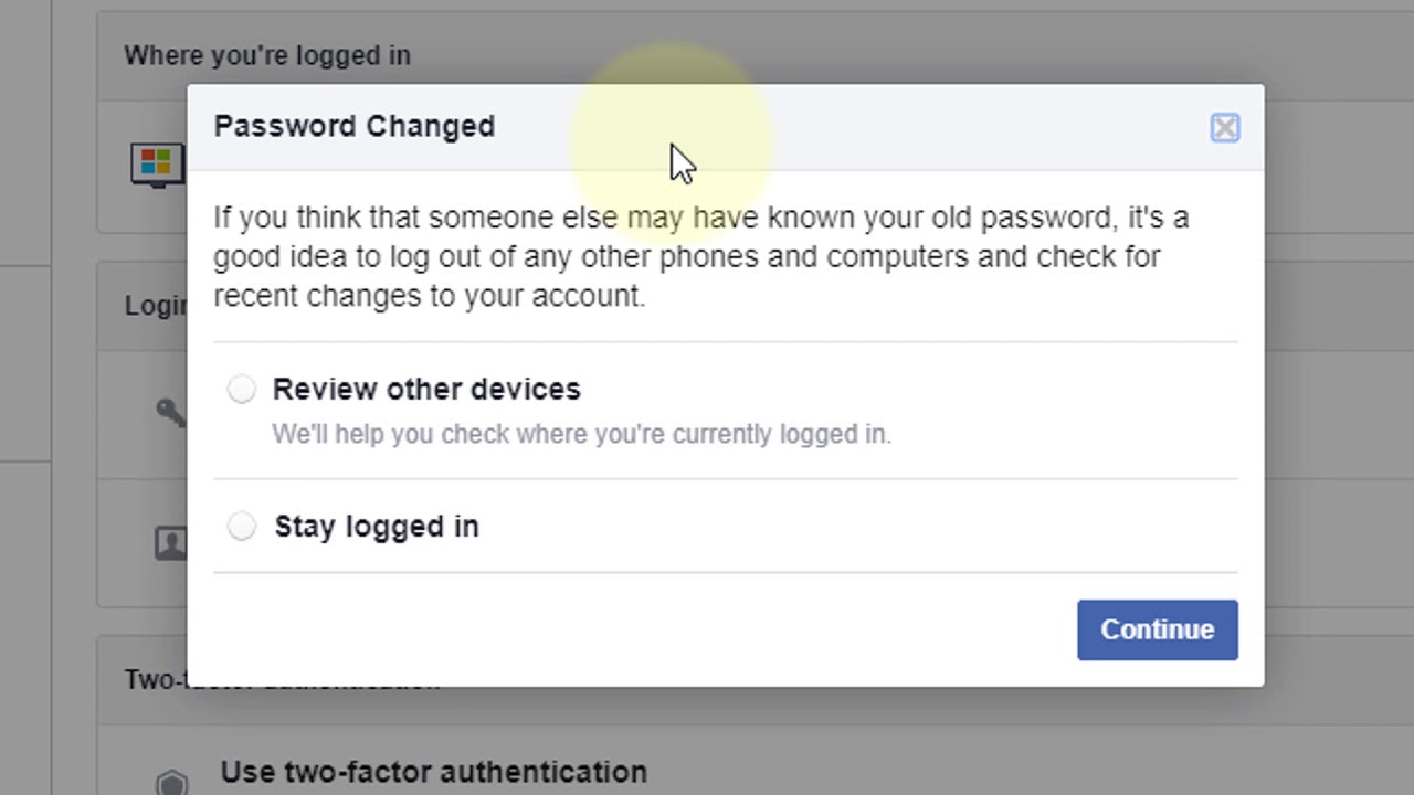 how to change facebook password 2020 - YouTube