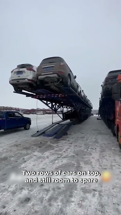 The jaw-dropping 98-foot car hauler from China.