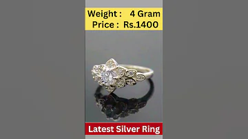 Simple Silver Ring Design For Girls With Price 2022 Stone Silver Ring Chandi Ki Anguthi Ka Design 
