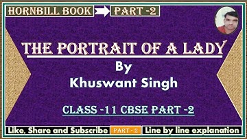 The portrait of a lady class 11 line by line explanation part 2