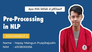Yeppy Mangun Puspitajudin – Basic Python Tutorial for NLP