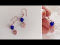 Simple diy earrings/wire wrapped earrings/handmade earrings/jewelry making