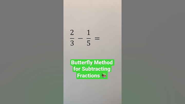 Butterfly Method for Subtracting Fractions 📚 #Shorts #math #maths #mathematics #education #learn