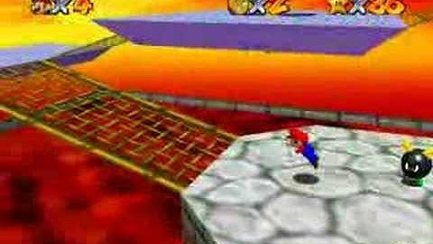 Bowser in the fire sea TAS 0:39