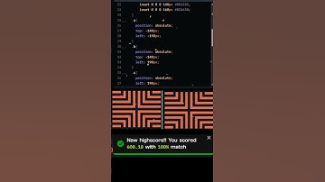 💥 CSS Battle #168 Solution – Perfect Score | HTML CSS Challenge