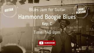 BOOGIE Guitar Blues Backing Track Jam in C