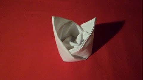 How To Fold Napkins - Bishop