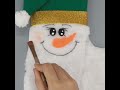 Snowman Christmas stocking from cardboard