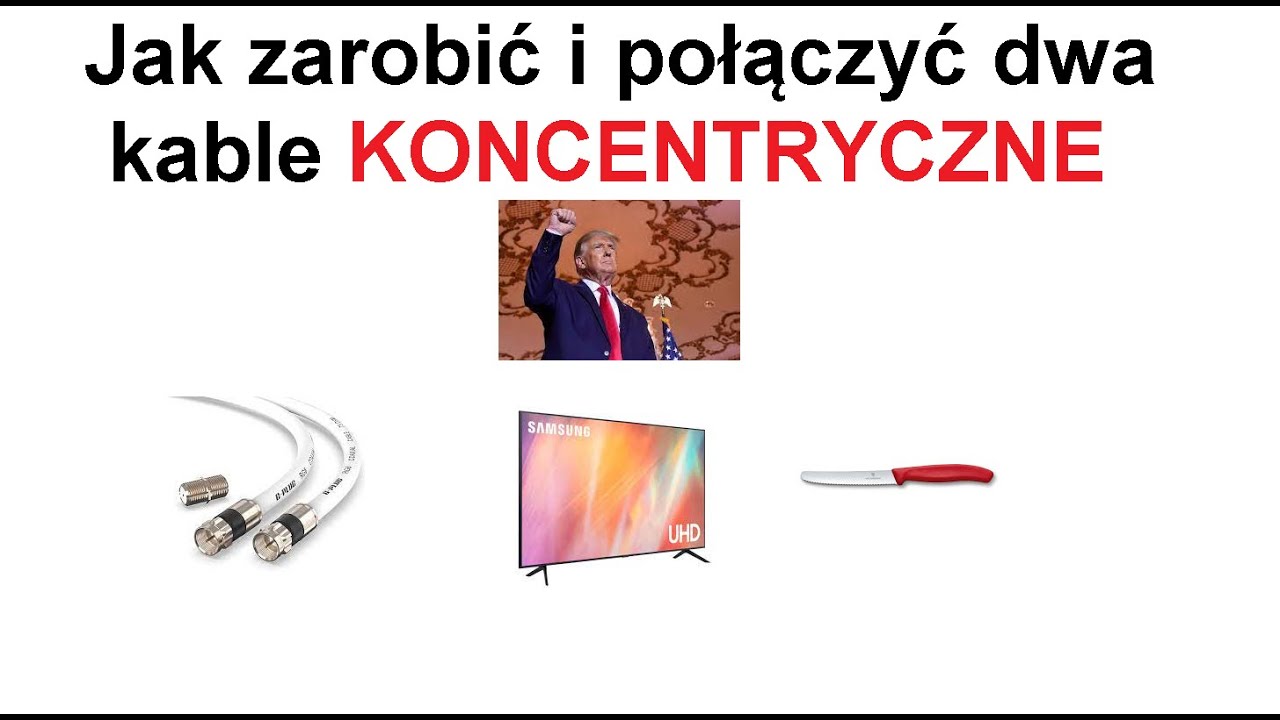 Maladroit firkant Korrespondent Jak zarobić kabel koncentryczny - Jak połączyć dwa kable koncentryczne? -  YouTube