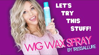 LET'S TRY Tressallure WIG WAX SPRAY | DEMOS | GET ALL the DETAILS!! | DOES it PERFORM AS ADVERTISED?
