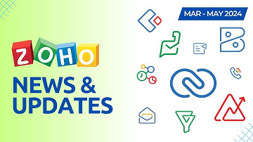 Latest Zoho Updates of Spring 2024! Zoho CRM, Zoho Desk, Zoho Books and more