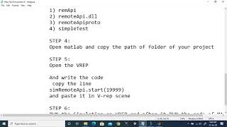 #matlab  with #VREP #coppeliaSim #connection