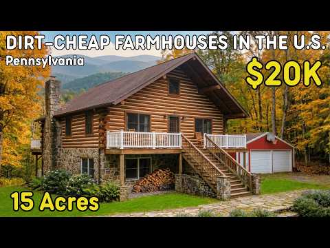 10 DIRT CHEAP MOVE-IN READY Pennsylvania Farmhouses with Land — Hidden Real Estate Gems You Can Snag