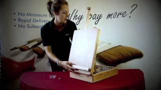 Instructional Video showing how to put together our Chatsworth Duke Box Easel. Purchase this easel here... http://www.artdiscount.