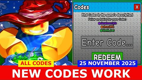 *NIEUWE CODES* [🌙UPD] Brouw een drankje🧙 ROBLOX | ALLE CODES | 25 november 2025