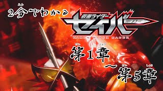 1 話 2 分でわかる『仮面ライダーセイバー』 ダイジェスト （第 1 章～第 5 章）