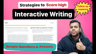 Duolingo English Test | How to score high in Interactive Writing | Follow up response| 2024 Updated