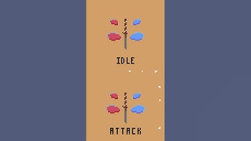 Pixelart floating sword