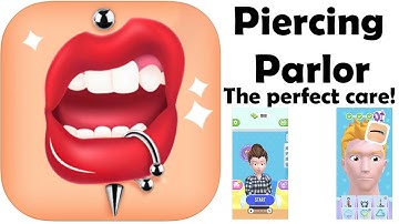 Piercing Parlor Game Gameplay Walkthrough Day 1-5 Lip, Nose, Eyebrow Piercing Makeover (iOS-Android)