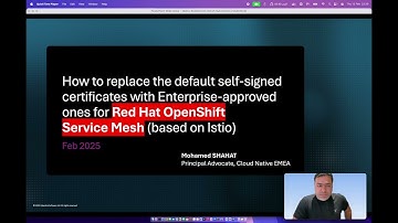Red Hat OpenShift Service Mesh Istio Demo with Enterprise CA Integration