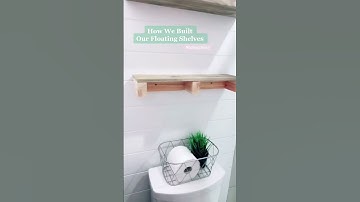 How We Built Our Floating Shelves #stoppinningstartdoing #diyprojects #floatingshelves #shorts