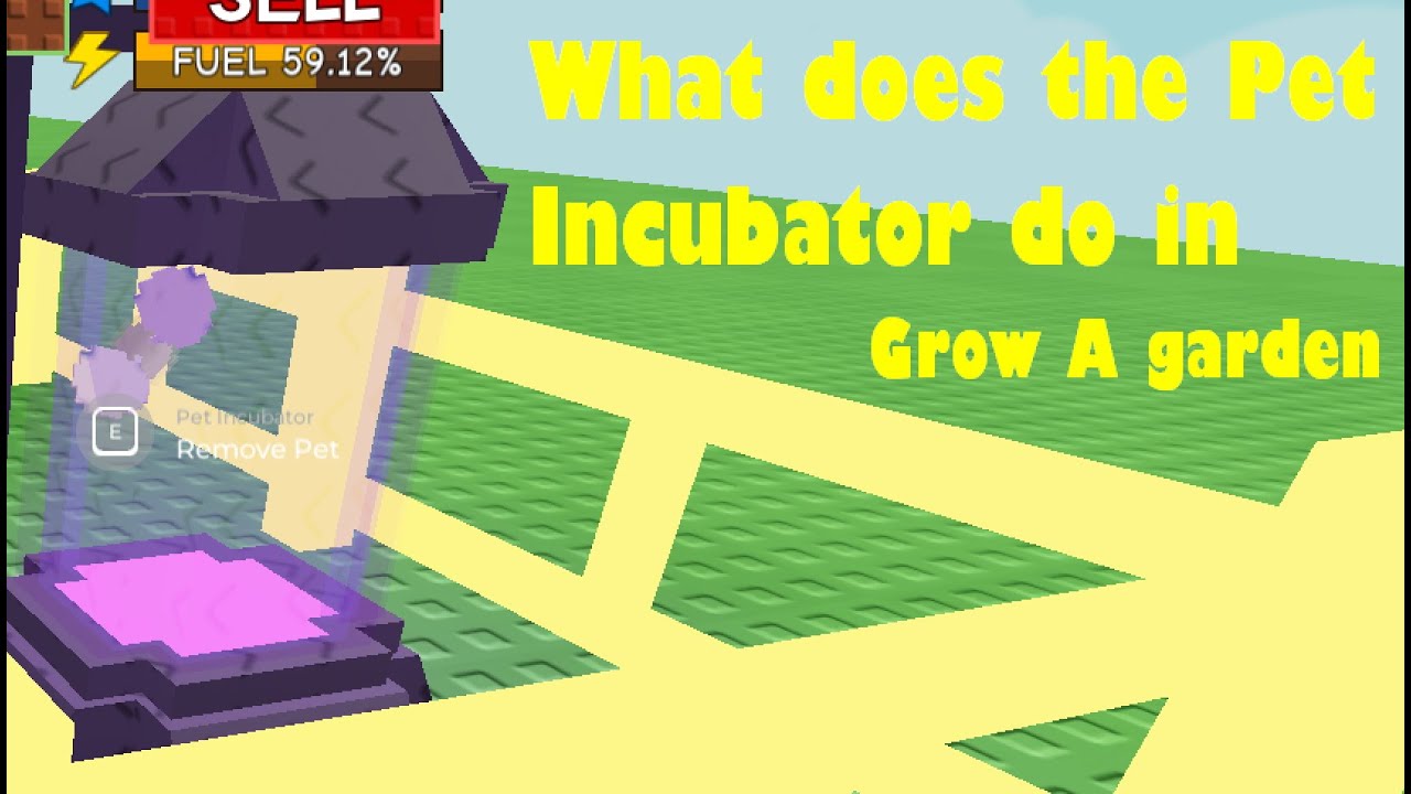 WHAT DOES PET INCUBATOR DO IN GROW A GARDEN ROBLOX YouTube 