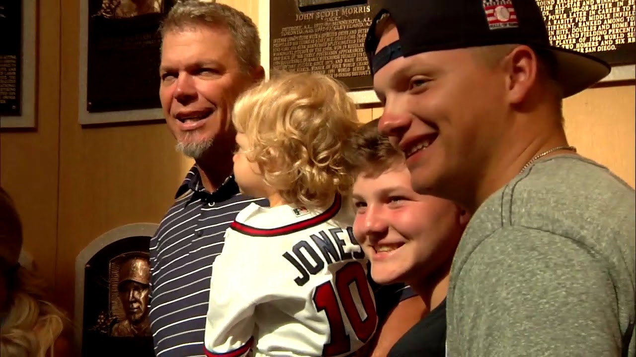 Chipper Jones Sees Hall Of Fame Plaque For The First Time Youtube 