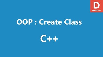 C++ Create Class OOP