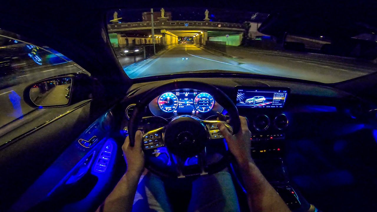 Mercedes AMG C Class C43 NIGHT DRIVE POV Ambient by AutoTopNL - YouTube