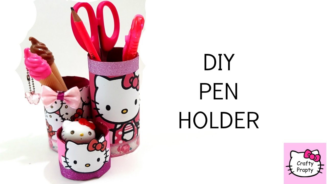 Diy Pen Holder Diy Desk Organizer Card Board Youtube