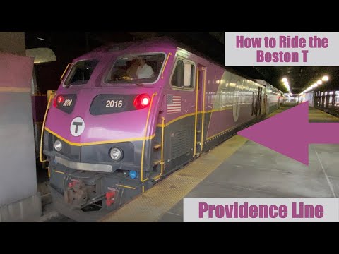 How to ride on the Boston "T" | MBTA Commuter Train | Boston to Providence | Station Look Around