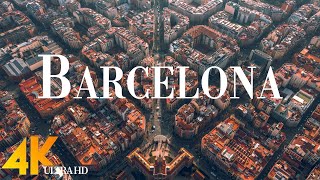 Barcelona 4K drone view • Fascinating aerial views of Barcelona | Relaxation film with calming music