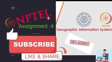 nptel geographic information system week 4 #nptel  #answers