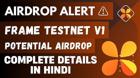 🔴NEW AIRDROP |🔥Frame Testnet v1 | Potential Airdrop🚀 #airdrop2023 #gameofcrypto #cryptoairdrops