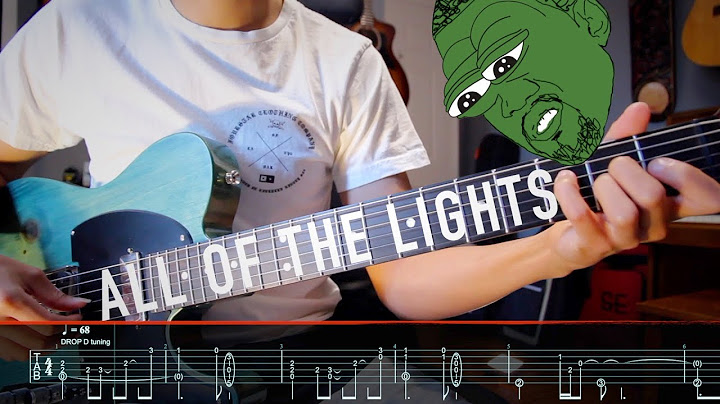 All of the Lights Guitar version - Guitar performance video thumbnail