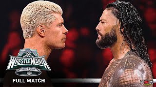 Roman Reigns vs. Cody Rhodes: WrestleMania XL Sunday - TLC Match