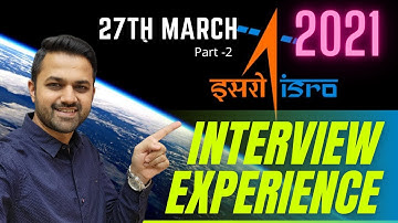 ISRO Interview Experience |Important for ISRO 2021 Written | Important Question #SAKETVERMA​  #isro