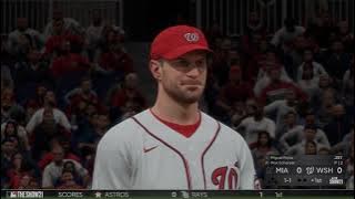 MLB The Show 21 (PS4) (Miami Marlins Season) Game #27: MIA @ WSH