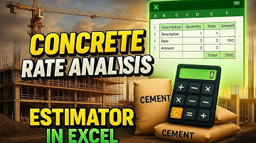 Concrete Rate Analysis | Concrete Estimator | Auto Excel Calculation | Civil Skills
