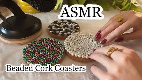 ASMR Tapping & Scratching On Textured Cork Coasters! No Talking