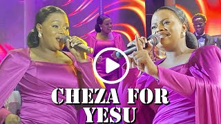 Gabbie Ntaate performing Cheza for Yesu with alot of joy and happiness praising Jesus. Magnificent