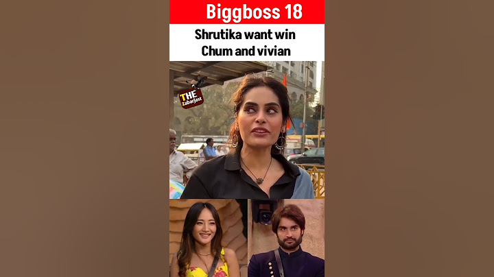 Shrutika want win Chum and vivian| #biggboss #biggboss18 #viviandsena #chumdarang #shrutikaarjun