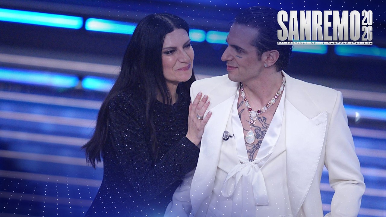 Sanremo 2026 - Achille Lauro sul palco dell'Ariston