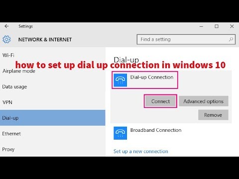 Video: How To Set Up Dial-up Network Access