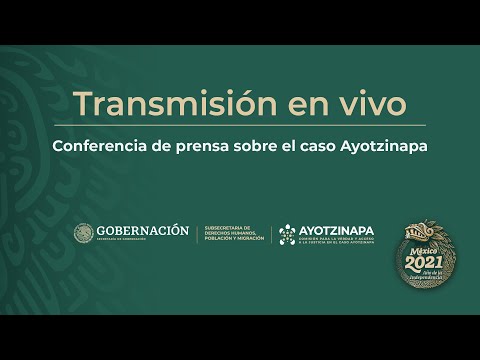 Conferencia de prensa sobre el caso Ayotzinapa.