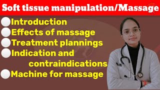 MASSAGE or SOFT TISSUE MANIPULATION || physiological effect of massage || treatment planning || screenshot 3