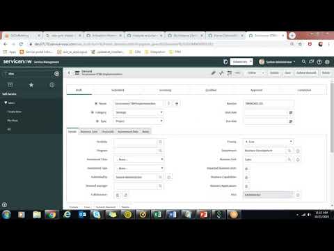 Project Portfolio Management in ServiceNow (PPM) Demo