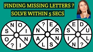 Missing Letter Puzzles ( Part - 2 ) | Easy tricks | Easy method | Solve within 5 sec |