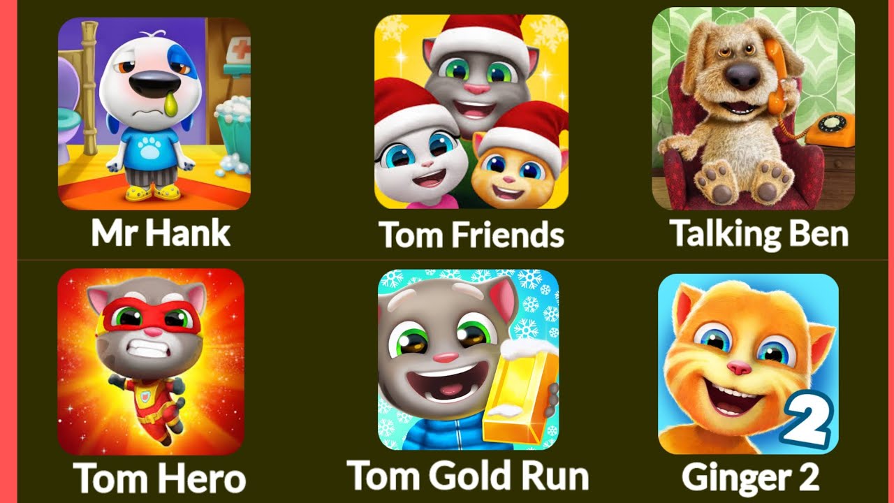 Angela, Talking Angela, Talking News, Tom World, Mr Hank & Ginger 2 – Today’s Full Talking Games Fun