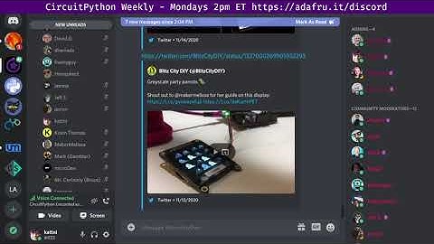CircuitPython Weekly for November 16th, 2020 #circuitpython @circuitpython #adafruit
